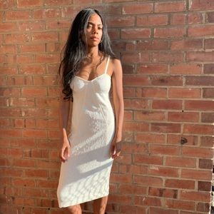 For Love and Lemons Corset Top Midi Dress